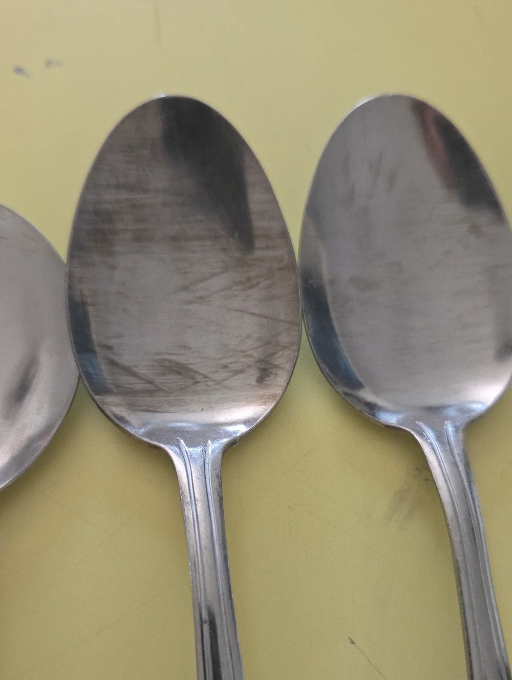 4 Stainless Steel Dining Spoons